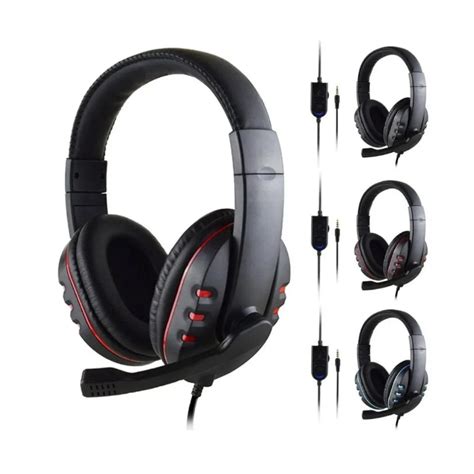 Auriculares Con Cable De Mm Para Videojuegos Cascos Con Micr Fono