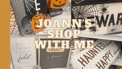 Joann Fabrics Fall Shop With Me Fall Home Decor Haul Fall Home