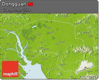 Free Physical Map of Dongguan