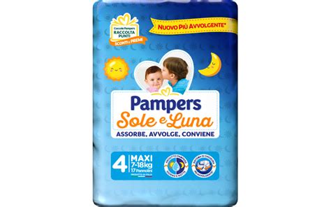 Pampers Sole E Luna Pannolini Maxi Taglia 4 7 18 Kg 17 Pz