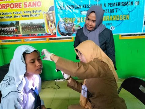 Smp Negeri 1 Mranggen Dan Puskesmas Mranggen 1 Selenggarakan Kerjasama