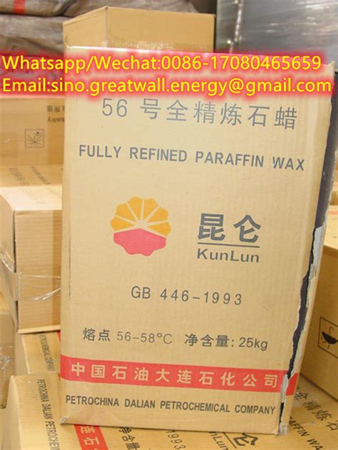 Industrial Use Kunlun Daqing Fushun Paraffin Wax Fully Refined