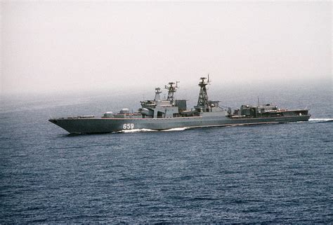 A Port Bow View Of The Soviet Udaloy Class Destroyer VITSE ADMIRAL