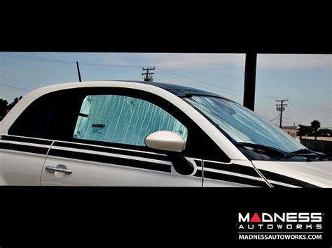 FIAT 500 Sun Shade Reflector Set Coupe Windshield Side Windows