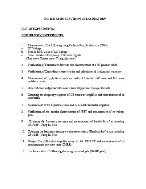 (PDF) Observation of output waveforms of Diode Clipper and Clamper Circuits | Raymars Verma ...