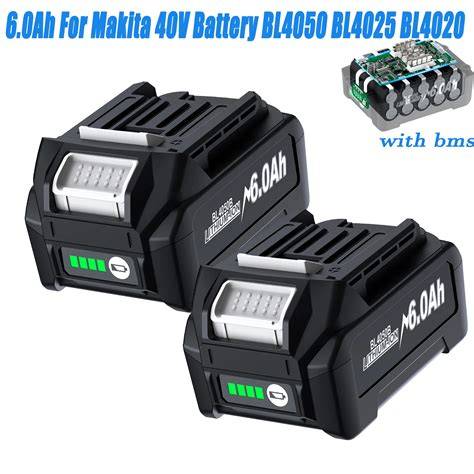 6 0Ah Dla Makita 40V Akumulator Litowo Jonowy Do XGT 40V BL4025 BL4040