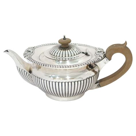 Antique English Geo I Sterling Silver Bullet Teapot At 1stdibs