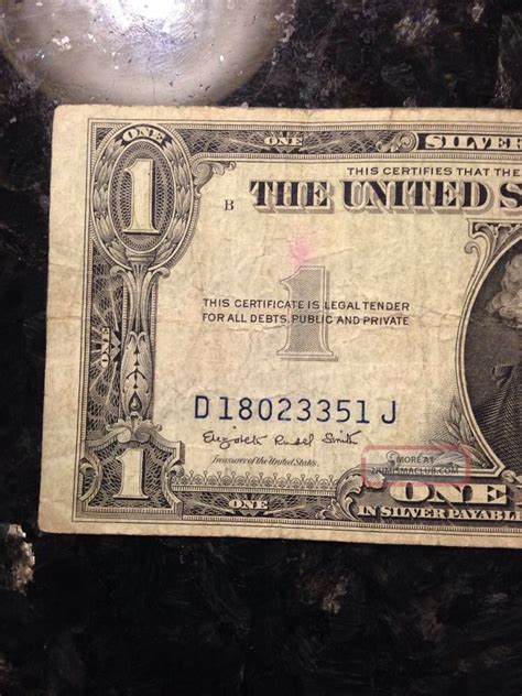 Rare Old 1935 G U S Blue Seal 1 One Dollar Bill Silver Certificate