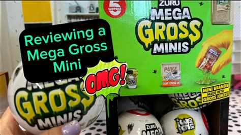 Unboxing Review Of A Mega Gross Minis Mini Brands But Gross Youtube