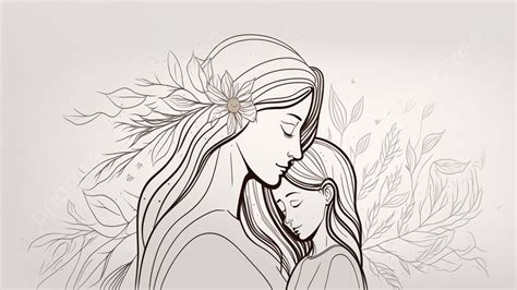 pencil sketches  mother  daughter