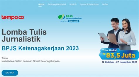 Bpjs Ketenagakerjaan Gelar Lomba Karya Tulis Jurnalistik Berhadiah