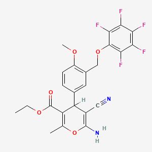 Ethyl Amino Cyano Methoxy Pentafluorophenoxy Methyl Phenyl