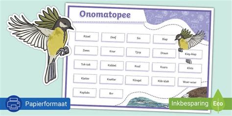 Onomatopee Klanknabootsing Woordmat Teacher Made Twinkl