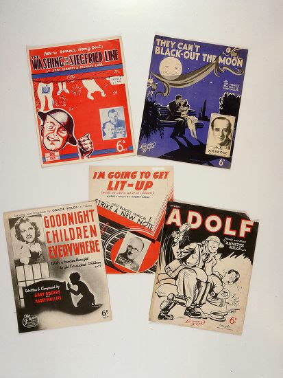 World War Ii Sheet Music Including Editorial Stock Photo Stock Image