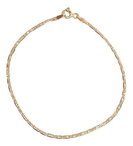 Pulsera Esclava Oro Kilates Oros Planchada Mm Cm Meses Sin