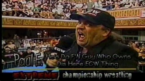 Paul E Dangerously Announces Ecw On Tnn 1999 Youtube