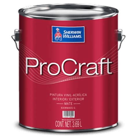 Gal N De Pintura Vin Lica Mate Blanco Procraft Sherwin Williams Sears