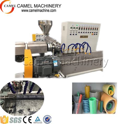 PVC Fiber Reinforced Suction Water Hose Spiral Duct Extrusion Line