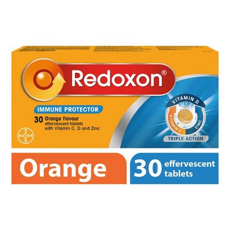 Redoxon Triple Action Vitamin C D Zinc Effervescent Orange Lazada