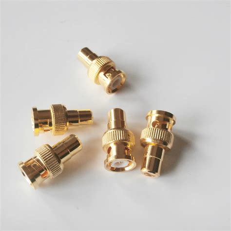 1X Piezas Q9 BNC Macho A RCA Hembra Enchufe BNC A RCA Chapado En Oro De