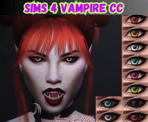 27 Crazy Good Sims 4 Vampire CC Fangs Coffins Vampire Clothes