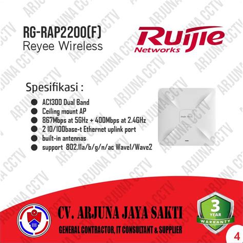 Ac Dual Band Ceiling Mount Access Point Ruijie Reyee Rg Rap F