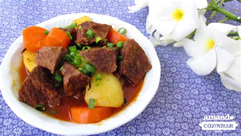 Carne legumes na panela de pressão Amando Cozinhar