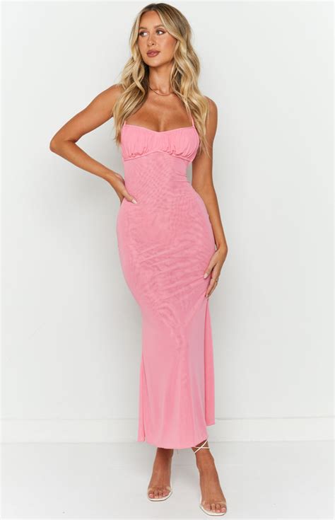 Elysium Pink Maxi Dress Beginning Boutique