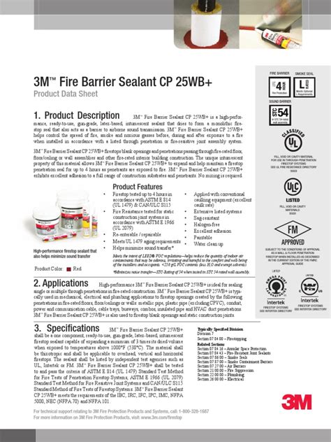 3m Fire Barrier Sealant Cp 25wb Pdf Implied Warranty Duct Flow