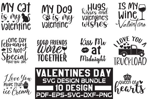 Valentines Day Svg Design Bundle Graphic By Creativekhadiza124