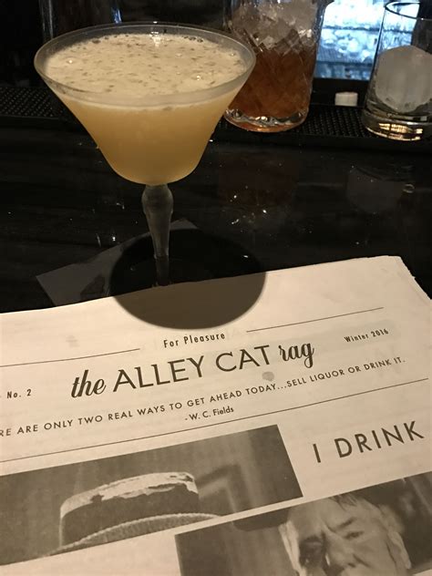 The Tennesseewhistlepig Maraschino And Lemon At The Alley Cat Lounge