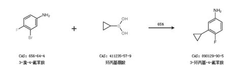 3 环丙基 4 氟苯胺的合成路线