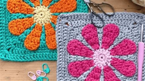 10 Easy Crochet Flower Granny Square Patterns Fun Crochet Patterns