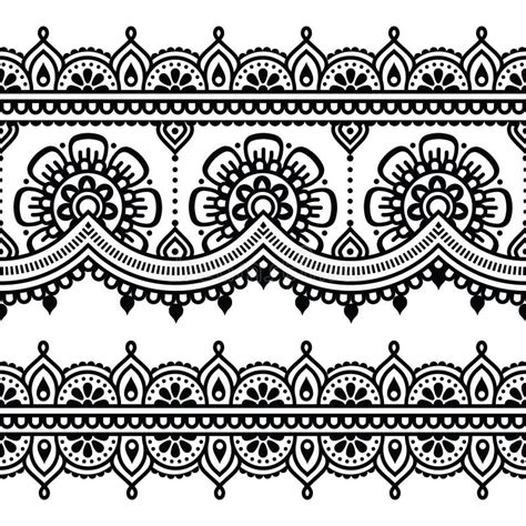 Mehndi Indian Henna Tattoo Design Greetings Card Lace Ornament