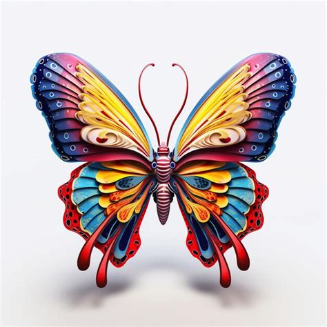 Premium AI Image | majestic butterfly with fully visible symmetrical ...