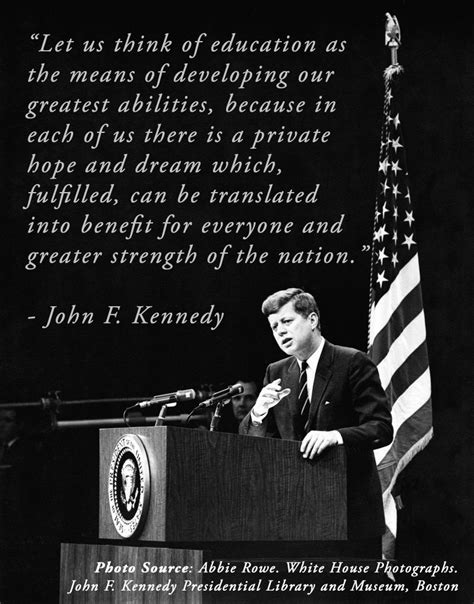 Jfk On Education Pensamientos Citas Mensajes