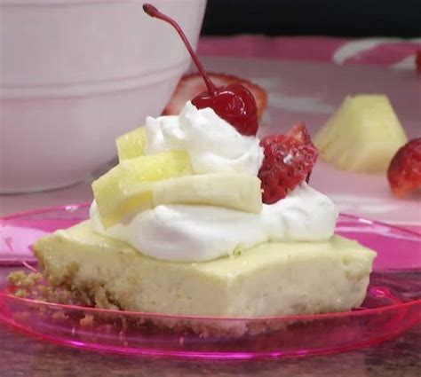 Easy Banana Split Cheesecake Squares Recipe