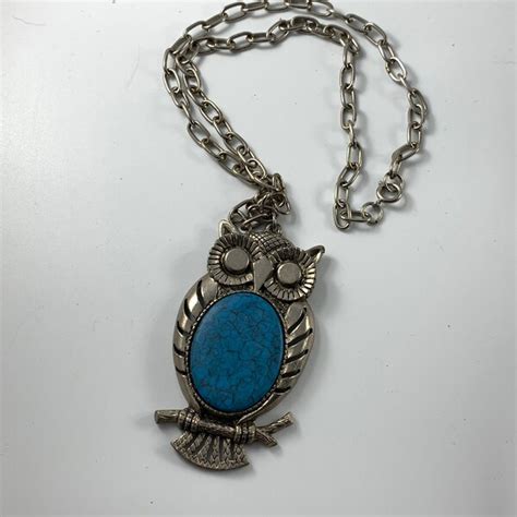 Mod Owl Necklace Etsy