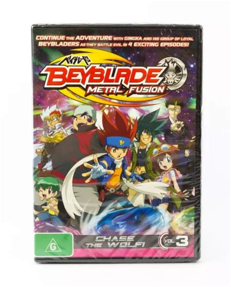 Beyblade Metal Fusion Chase The Wolf Vol 3 Dvd Region 4 New Sealed Eur 1055 Picclick Fr