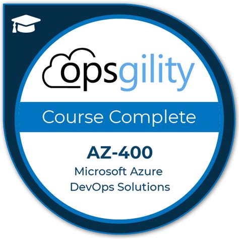 Microsoft Azure Devops Solutions Course Az 400 Completion Badge Credly