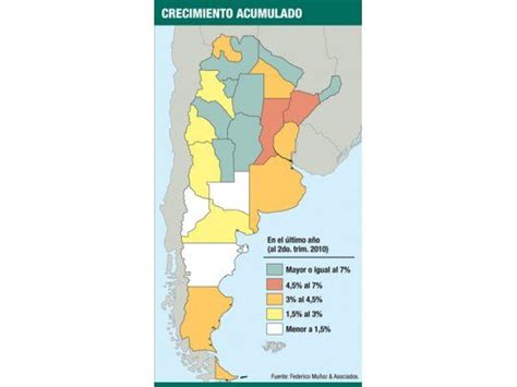 Provincias del NOA las que más crecieron en 2010