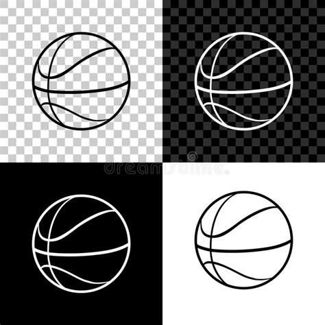 Cone Da Bola De Basquetebol Isolado Em Branco Preto E Fundo