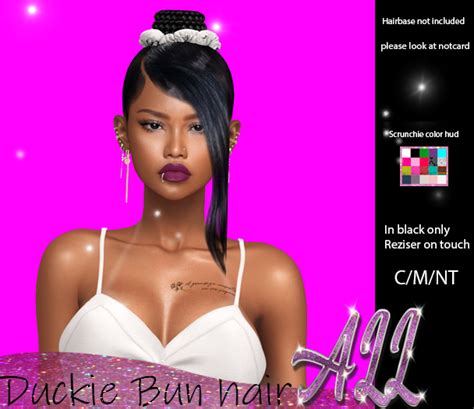 Second Life Marketplace Duckie Bun Hair [all Hair]