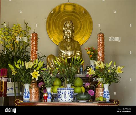 Buddhist Altar Decoration Hi Res Stock Photography And Images Alamy