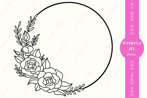 Flower Circle Svg