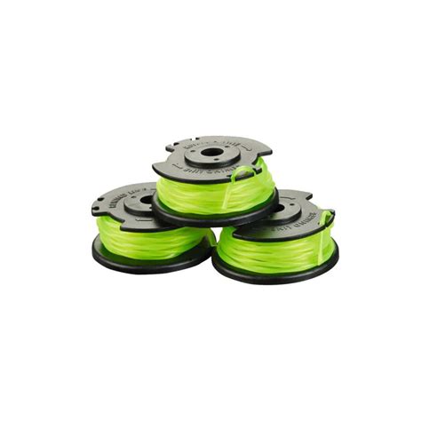 Lot de 3 bobines simple fil torsadé RYOBI 2mm pour coupe bordures sur