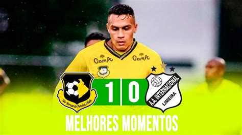 SÃO BERNARDO 1 X 0 INTER DE LIMEIRA MELHORES MOMENTOS TAÇA