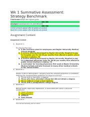 Understanding Summative Assessment And Strategy Benchmark Course Hero