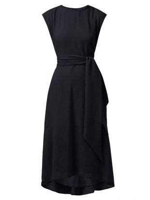 Cefinn Cefinn Freya Tie Waist Voile Midi Dress