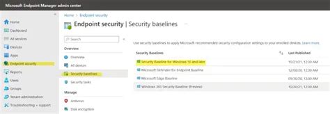 Getting Started With Microsoft Intune Security Baselines